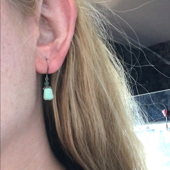 Marie Chavez Turquoise Drop Earrings - Picture 8 of 12